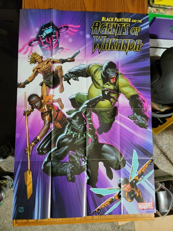 LARGE 36 x 24 Black Panther and the Agents of Wakanda Promo Poster