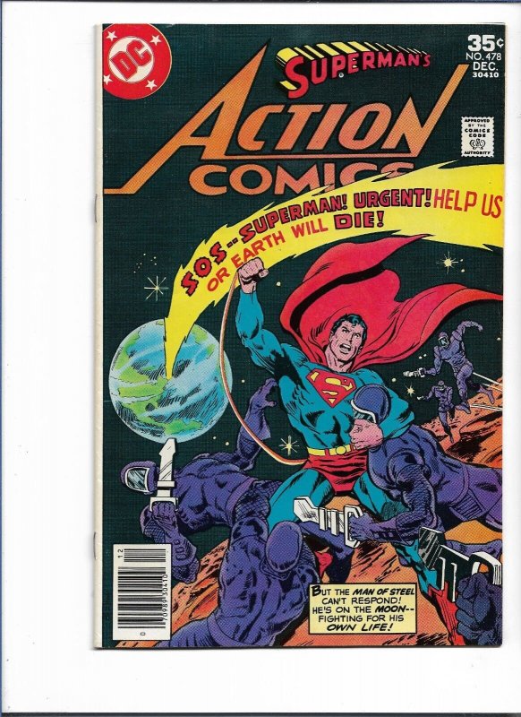 Action Comics478 VF 1977 DC Bronze AGE Comics. 6 Unlimited Shipping
