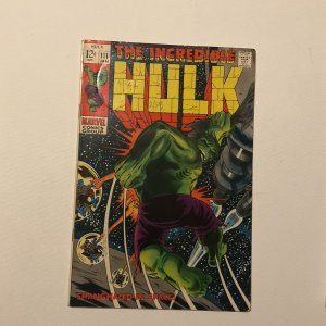 Incredible Hulk 111 Fine Fn 6.0 First Galaxy Master Marvel 1969