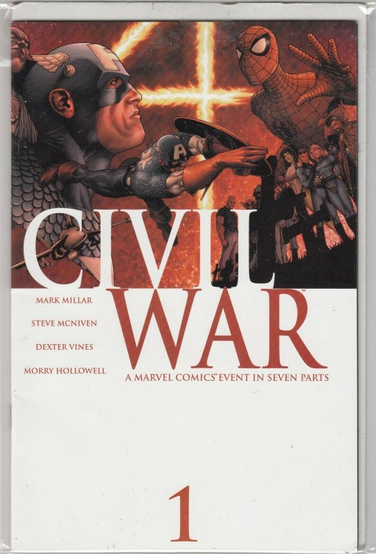   CIVIL WAR#1  VF/FN   FIRST PRINT  MARVEL COMICS  WHAT SIDE ARE YOU ON!