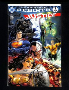 Justice League #1 Signed by Tyler Kirkham Tyler Kirkham Dynamic Forces Variant