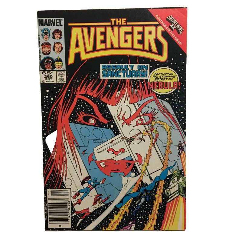 Avengers #260 1st Cover Appearance & Origin of Nebula CPV 1985 Byrne Copper Age
