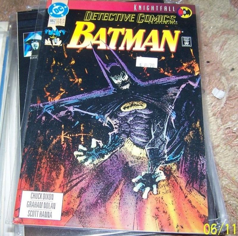 DETECTIVE COMICS  # 662 BATMAN  KNIGHTFALL PT 8  DC PRE NEW 52 FIREFLY GOTHAM TV