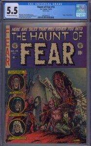 HAUNT OF FEAR #14 CGC 5.5 ORIGIN OLD WITCH PRE-CODE HORROR