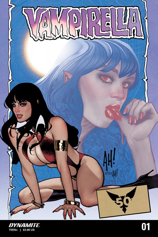 Vampirella #1 RI 1:10 Hughes Homage Variant (Dynamite, 2019) NM