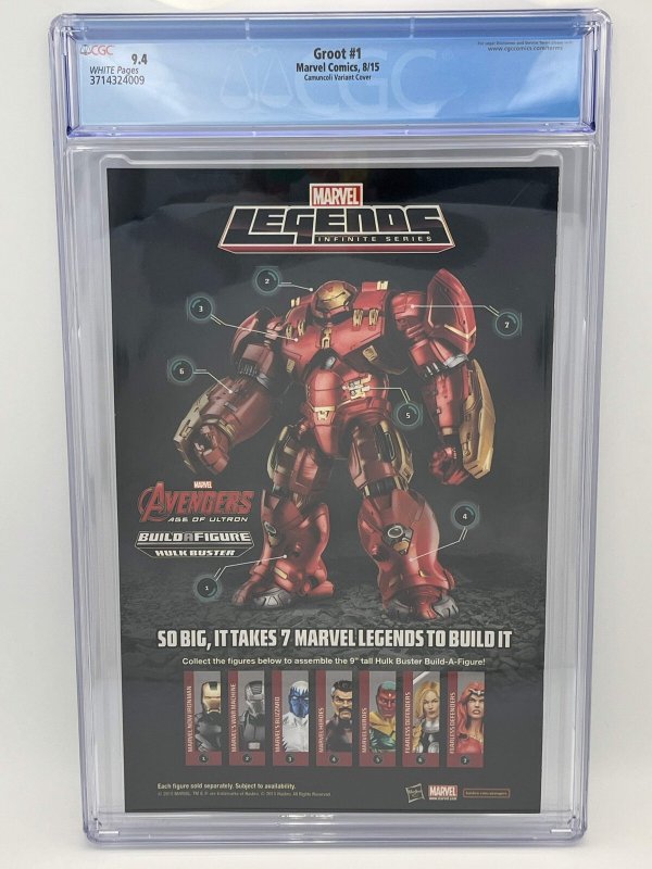 Groot (2015) #1 - CGC 9.4 - Camuncoli Gwen Stacy Variant