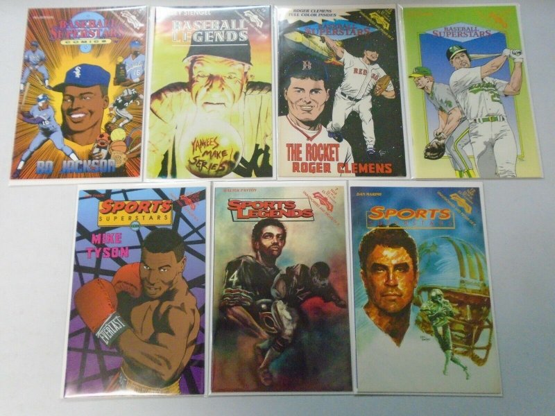 Sports Superstars comic lot 14 different 8.0 VF (1991-93)