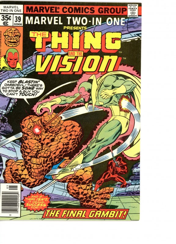 Marvel Two-In-One 39 F  Vision!