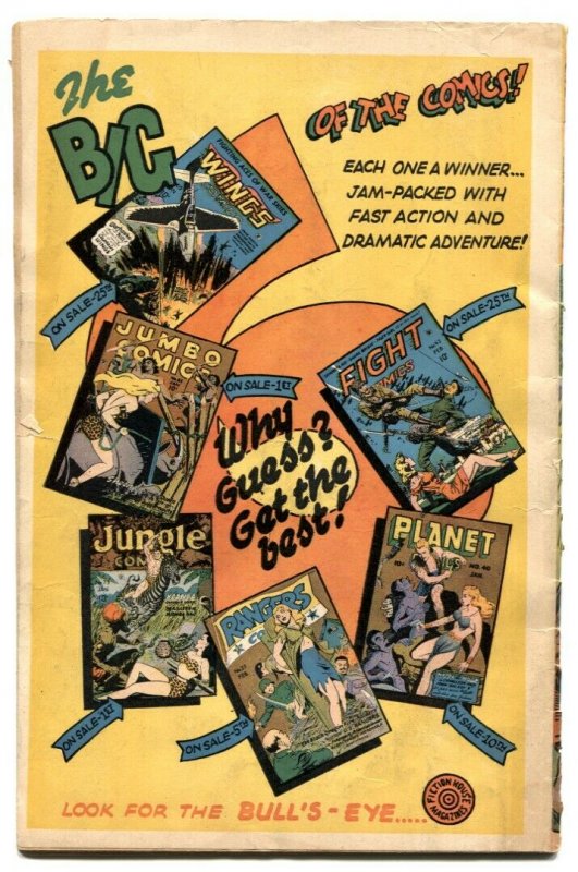 Jungle Comics #73 1945- snake torture cover VG-