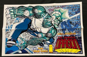 SAVAGE DRAGON FOLDED PROMO POSTER 1992 GREAT CONDITION 16 x 24 UNFOLDED