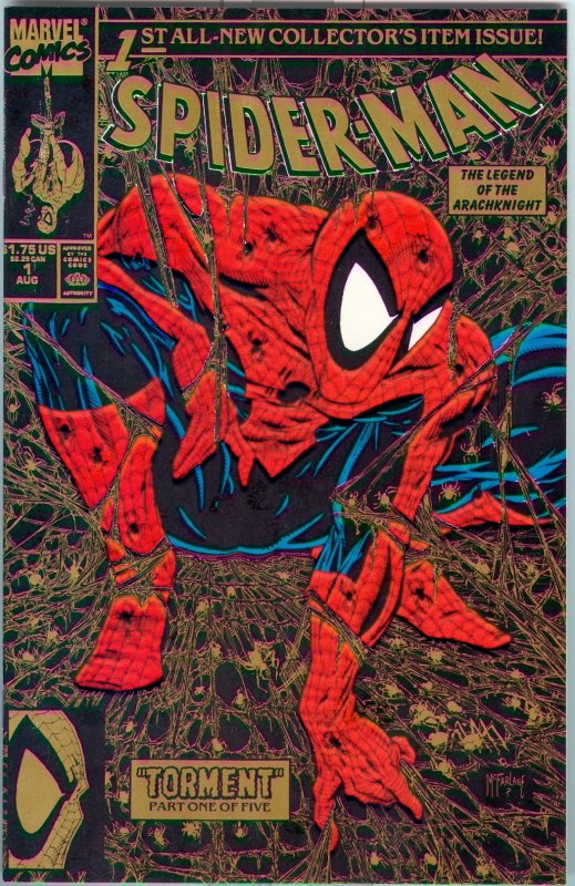 Spider-Man #1 (1990) Gold Variant Nm