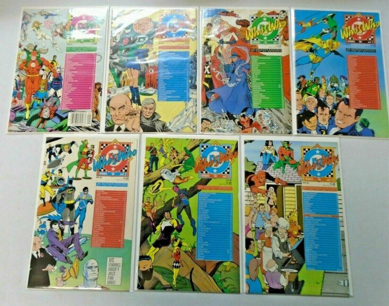 Who's Who Directory + Updates Comic Lot 28 Different Average 8.5 VF+ (1985-88)