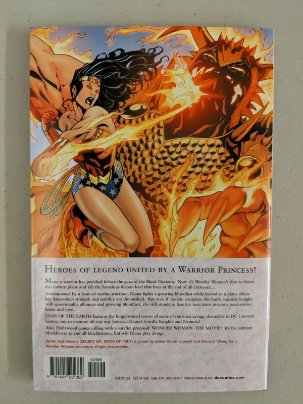 Wonder Woman Ends of the Earth Hardcover 2009 Gail Simone Brad Anderson 