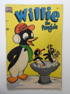 Willie The Penguin #5 (1952) VG- Cover detached bottom staple, 1 in spine split