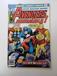 The Avengers #151 (1976) FN condition subscription fold