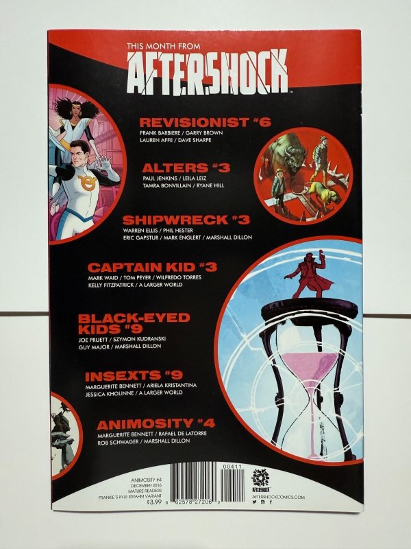 Animosity #4 NM Frankie's Kyle Strahm Variant Cover Aftershock Comic Book 8 J400