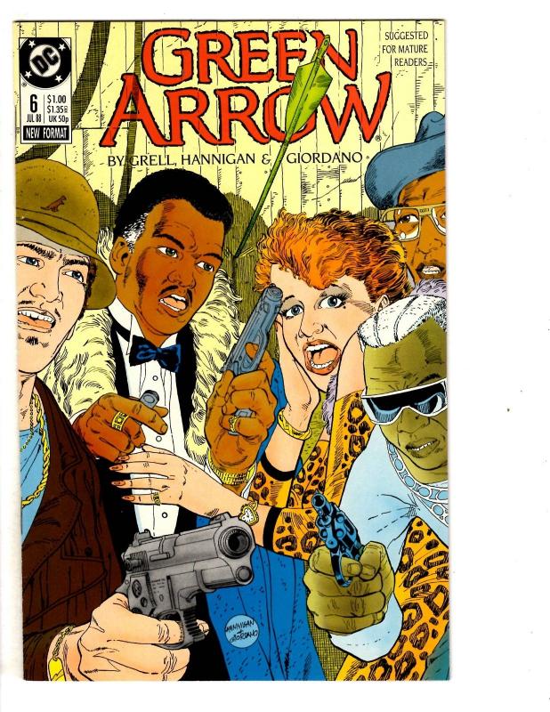 7 Green Arrow DC Comic Books # 4 5 6 8 9 10 11 Grell Hannigan Giordano Queen CB1