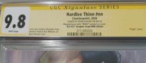 Hardlee Thinn Virgin Bat Girl Topless Color Face by Ryan Kincaid RMK4 CGC 9.8 SS