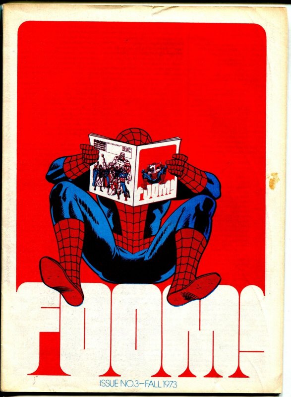 FOOM #3 1973-Marvel-Spider-man infinity cover-checklist-G