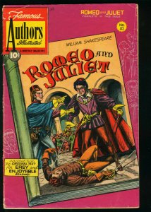 FAMOUS AUTHORS ILLUSTRATED #10-ROMEO & JULIET-1950 VG