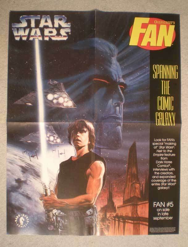 STAR WARS Promo Poster, Luke, 17x22, 1995, Unused, more in our store