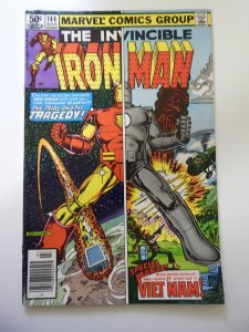 Iron Man #144 (1981) VG+ Condition moisture stain
