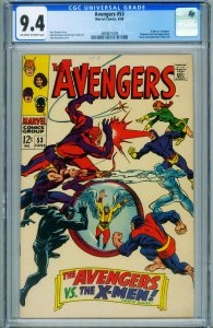 Avengers #53 CGC 9.4 X-Men crossover-Magneto 3809677008