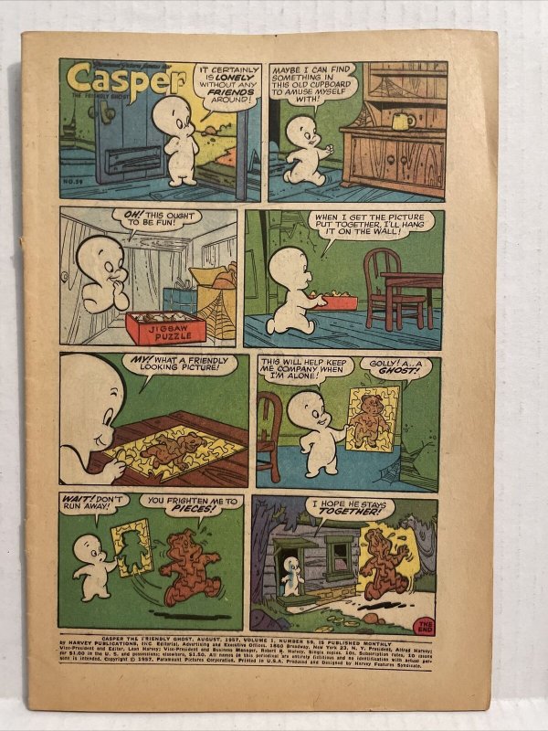 Casper The Friendly Ghost  #58 And 59 Vol. 1 No Covers