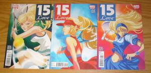 15-Love #1-3 VF/NM complete series - andi watson - millie the model does tennis