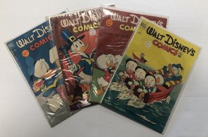 *Walt Disney's Comics and Stories (Barks) #130 vgf, #133 vgf, #135 vgf, #138 vg