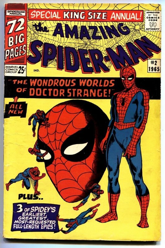 AMAZING SPIDER-MAN ANNUAL #2 1965 Doctor Strange Ditko fn