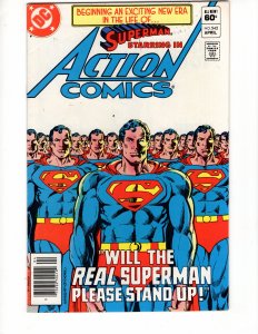 Action Comics #542 WILL THE EAL SUPERMAN PLEASE STAND UP?