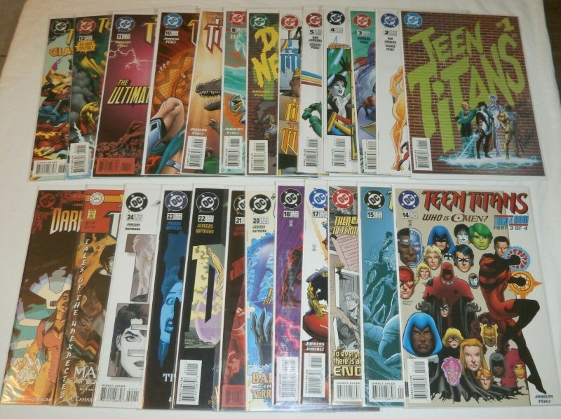 Teen Titans V2 (1996) #1-24 (no #19), Annual #1 + Jurgens Atom comics lot of 25