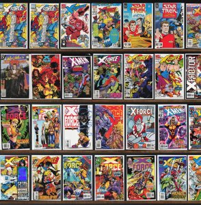 Huge Lot 140+ Comics with X-Force, X-Men, X-Factor, Brigade, Star Trek & More!