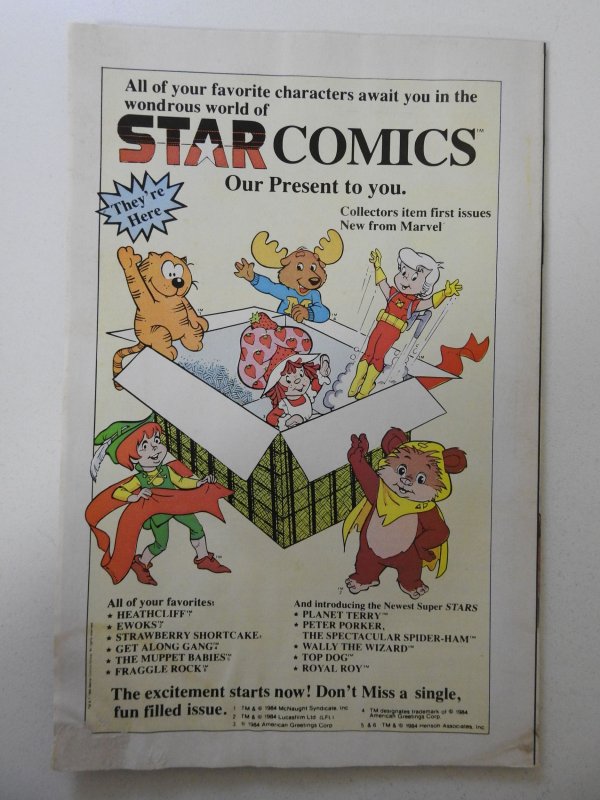 Web of Spider-Man #1 (1985) VG- Cond moisture damage, tape pull front/back cover