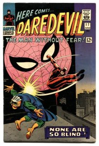 DAREDEVIL #17 comic book SPIDER-MAN MARVEL-1966 KEY SILVER AGE VF