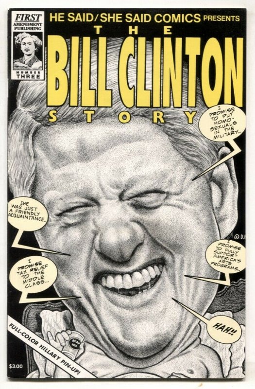 He Said/She Said #3 1992 BILL CLINTON/ GENNIFER FLOWERS- signed