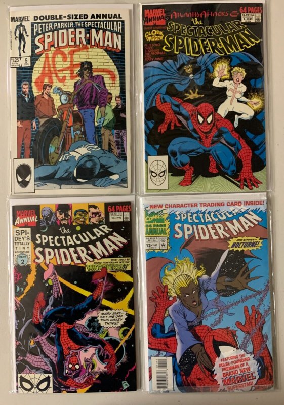 Peter Parker Spectacular Spider-Man lot #102-199 + ANN  28 diff avg 7.0 (1985)