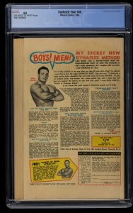 Fantastic Four #48 CGC VG 4.0 Off White to White 1st Galactus Silver Surfer!