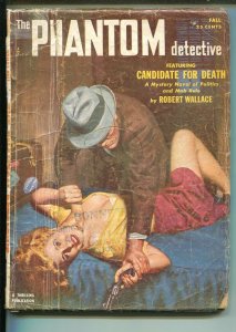 PHANTOM DETECTIVE-FALL 1952-THRILLING-GOOD GIRL ART-SPICY-HERO PULP-MYSTERY-fr/g