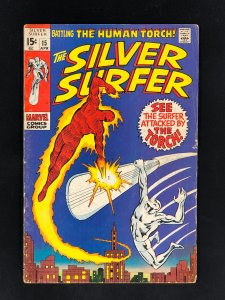 The Silver Surfer #15 (1970) GD/VG Battle of Silver Surfer and the Human Torch