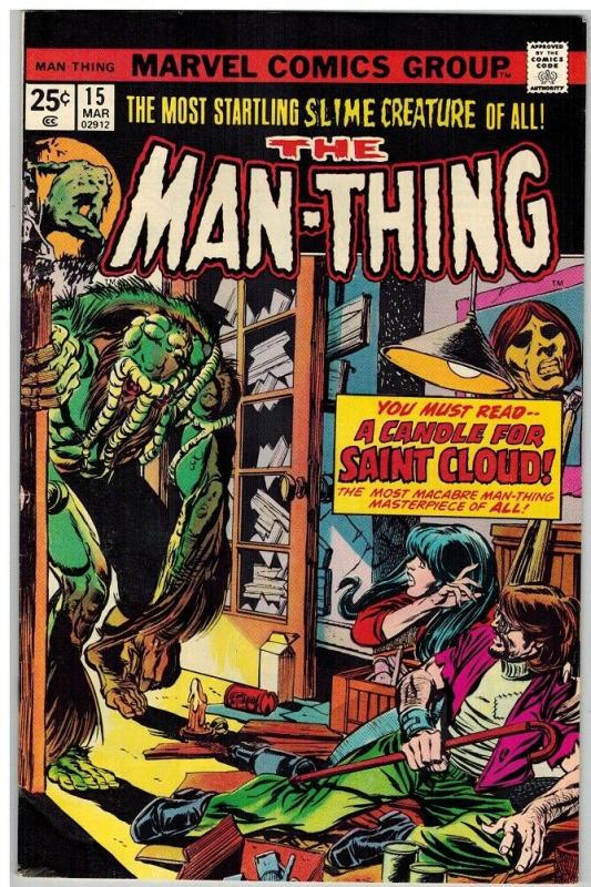 MAN THING (1974) 15 VG-F Mar. 1975