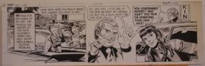 GEORGE WUNDER original strip art, TERRY, 7x23, 1972, 3 pages, Signed / dated,Dec