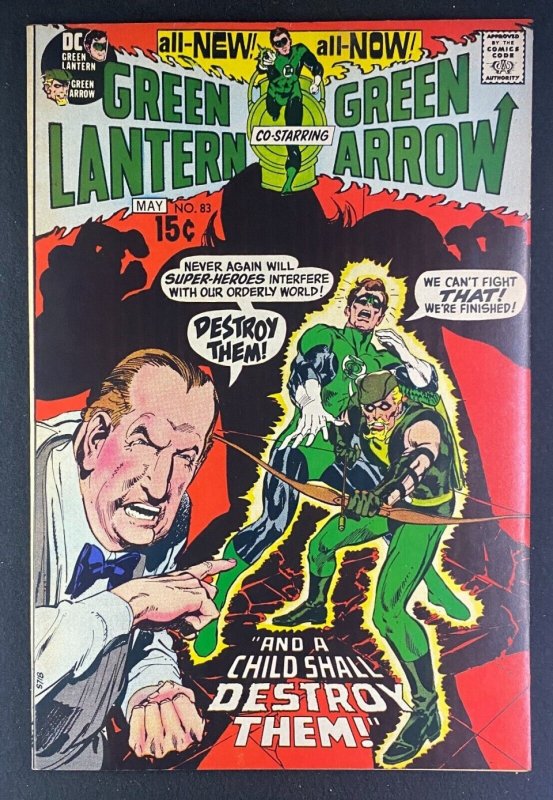 Green Lantern (1960) #83 VF- (7.5) Neal Adams Cover and Art Green Arrow