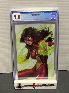 Spider-Woman # 1 CGC 9.8 Ejikure 1:100 Virgin Variant Cover Marvel 2023 [GC37]