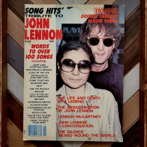 SONG HITS #13 Tribute To JOHN LENNON (Charlton 1981) FN, 100+ Songs With Lyrics