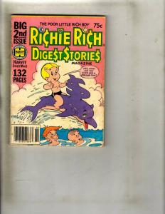 Lot of 9 Richie Rich Digest Stories #2 3 4 5 6 6 7 11 12 WS15