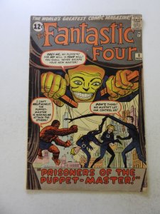 Fantastic Four #8 (1962) 1st appearance of Puppet Master VG/FN condition