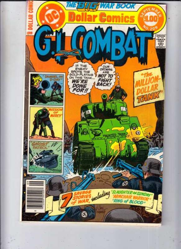 G.I. Combat #209 (Sep-78) FN/VF+ High-Grade The Haunted Tank