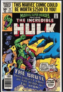 Marvel Super-Heroes #91 (1980) Hulk
